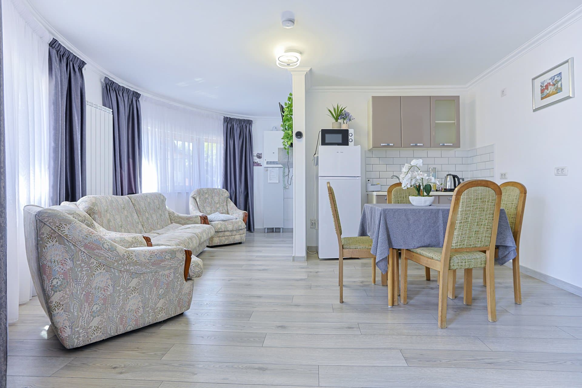 Living spațios apartament Vaias